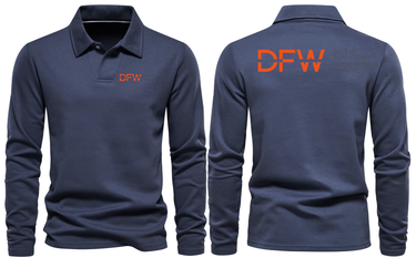AER DFW AIRPORT LONG SLEEVE POLO